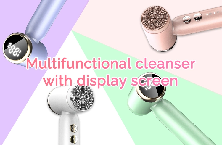 Skin Deep Cleaning Device Rechargeable Waterproof Vibration Silicone Face Wash Brush